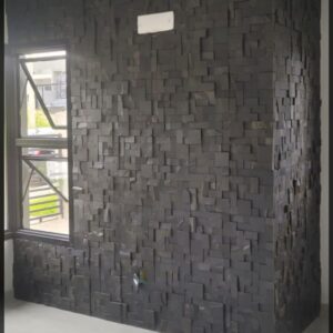 Mosaico Pedra Ferro Basalto Preto 30x30cm