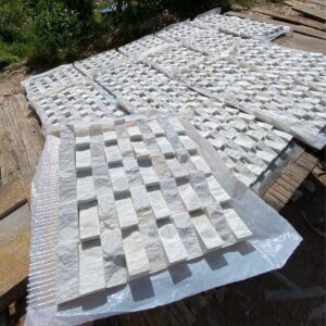 Mosaico São Tomé Branco Rampa 30x30cm