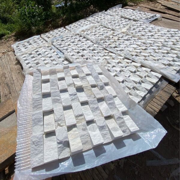 Mosaico São Tomé Branco Rampa 30x30cm